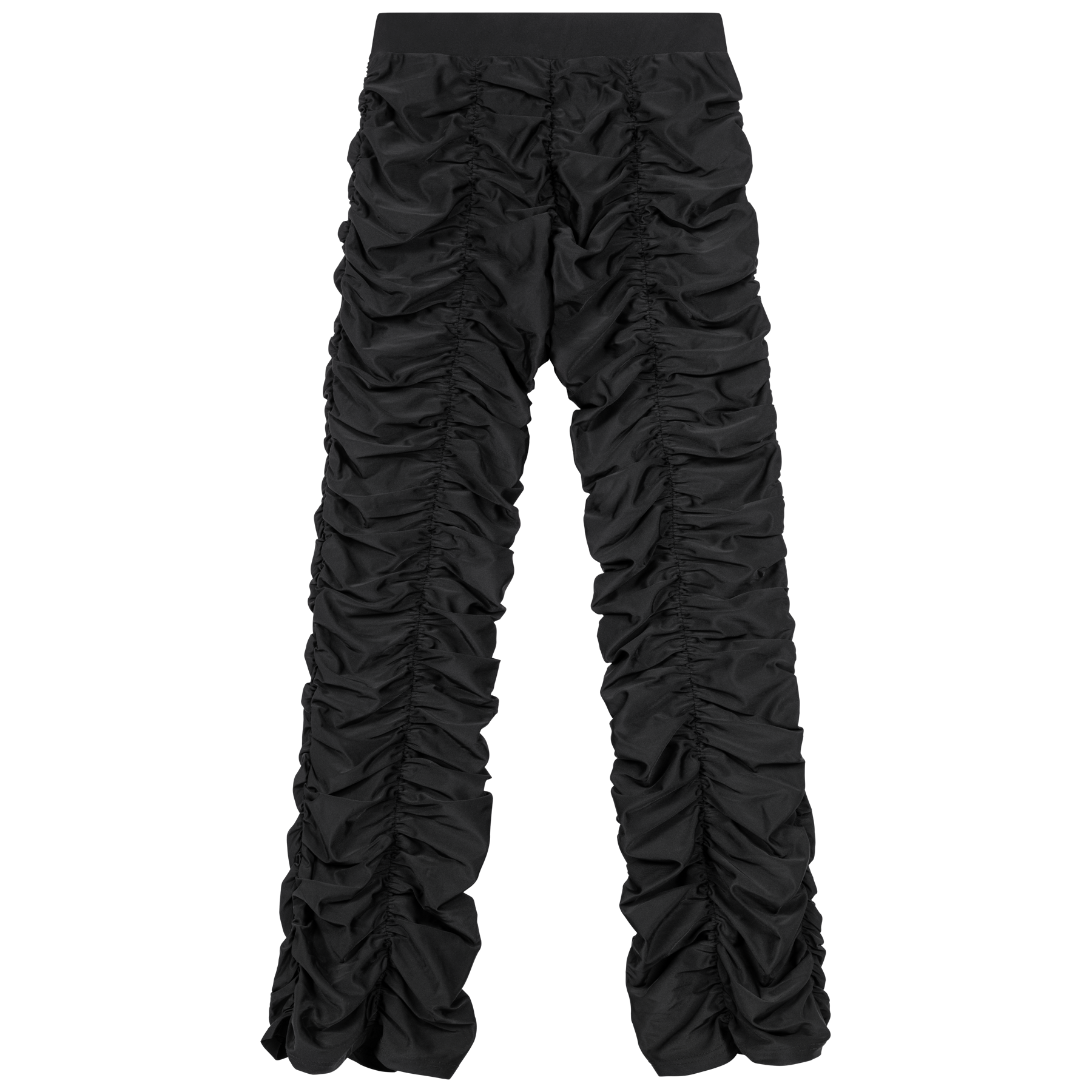 RUFFLED PANTS BLACK