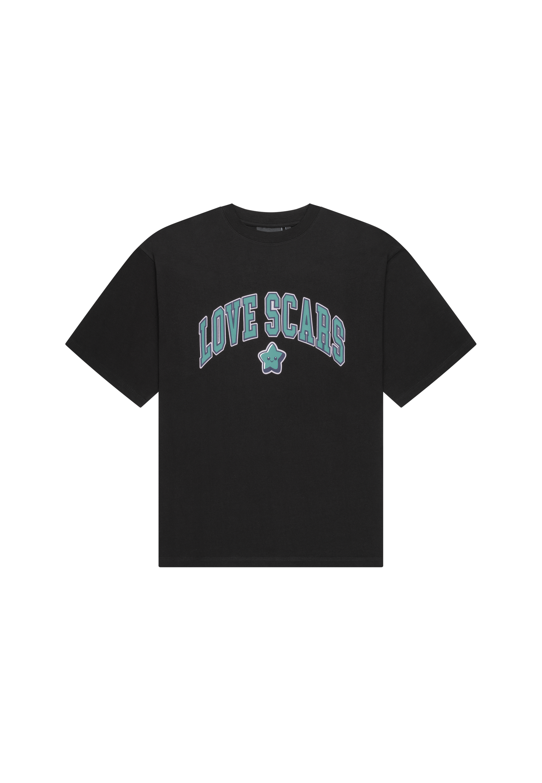 COLLEGE STAR TEE BLACK