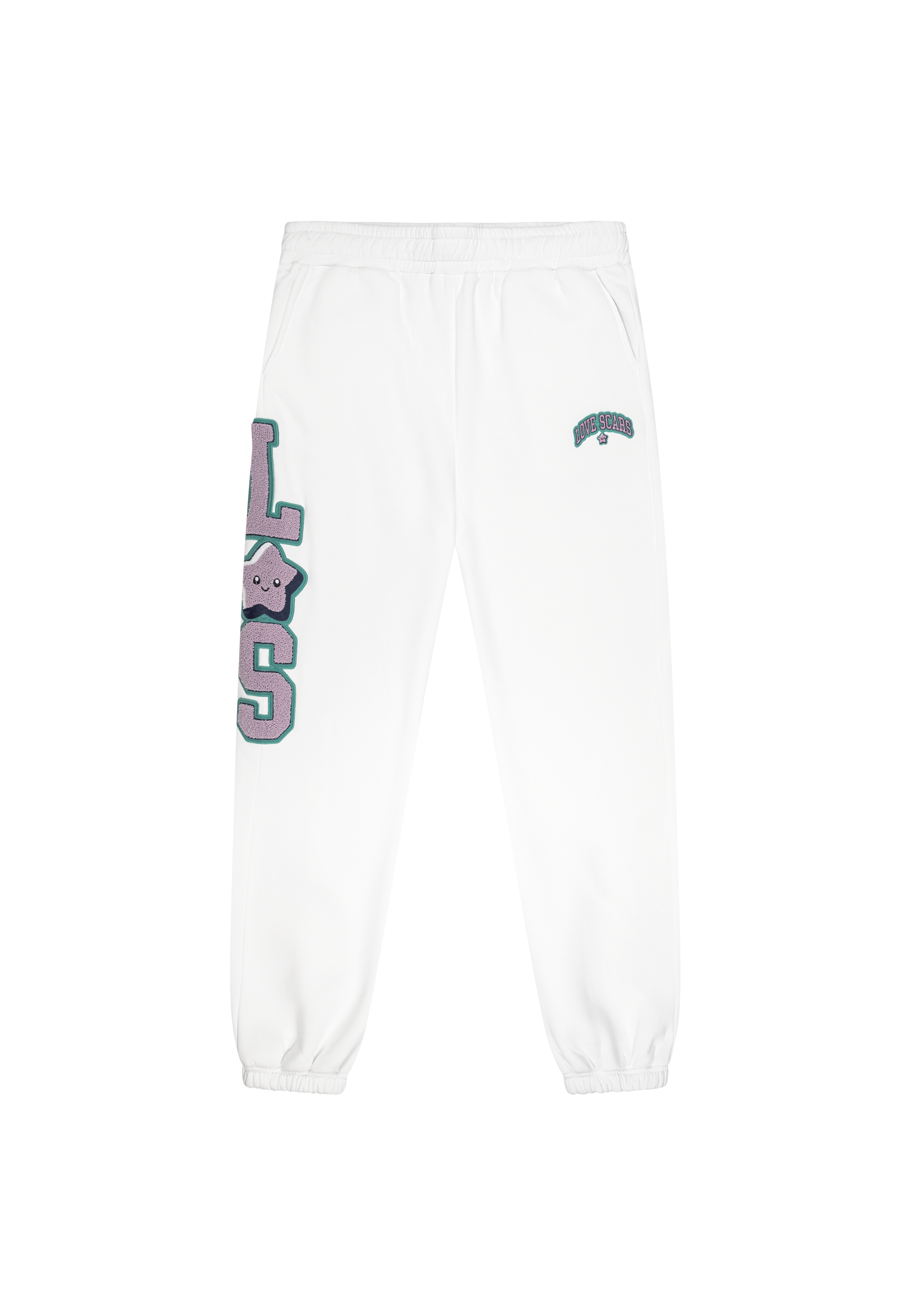 COLLEGE STAR SWEATPANTS OFFWHITE