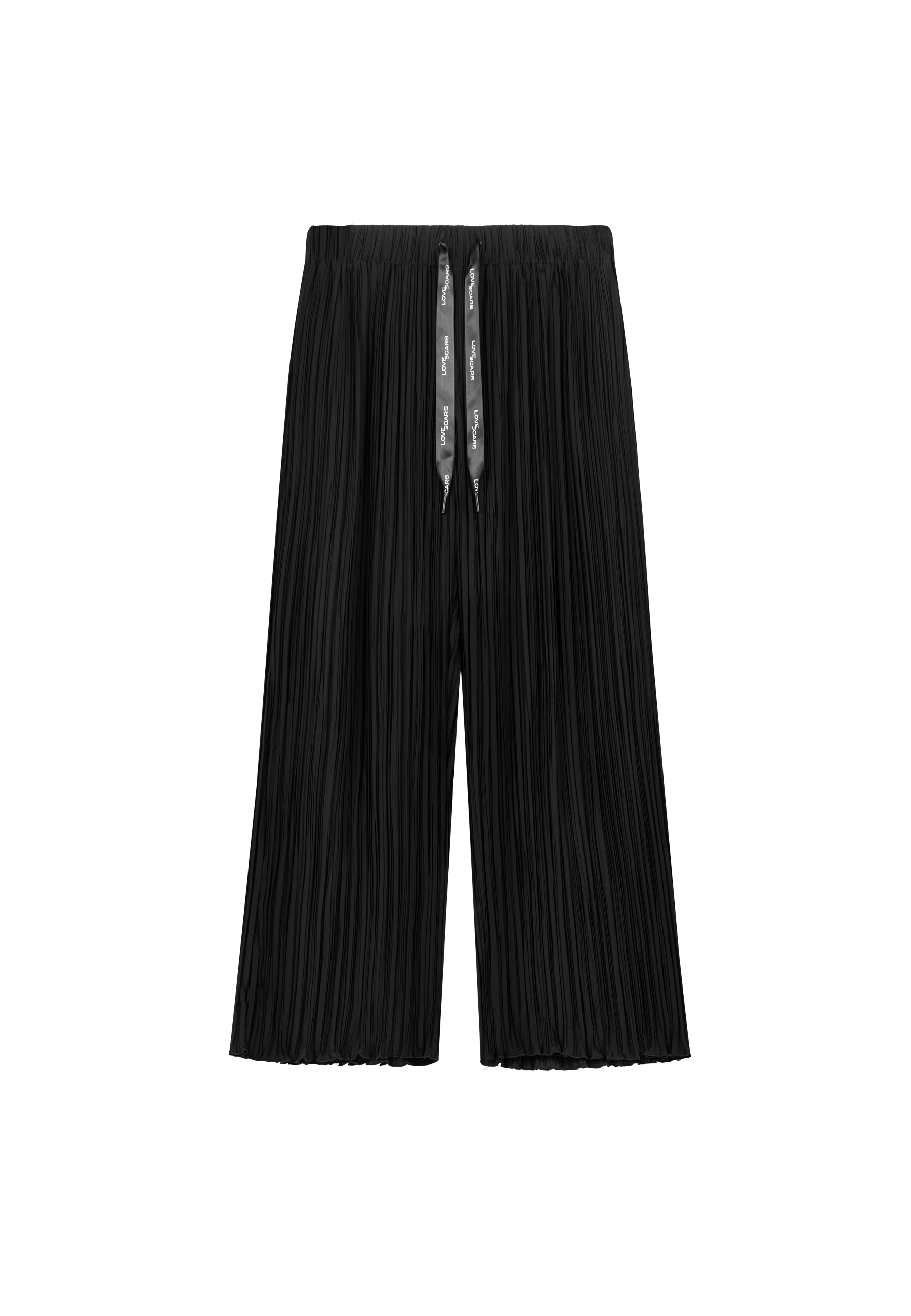 PLISSEE PANTS BLACK