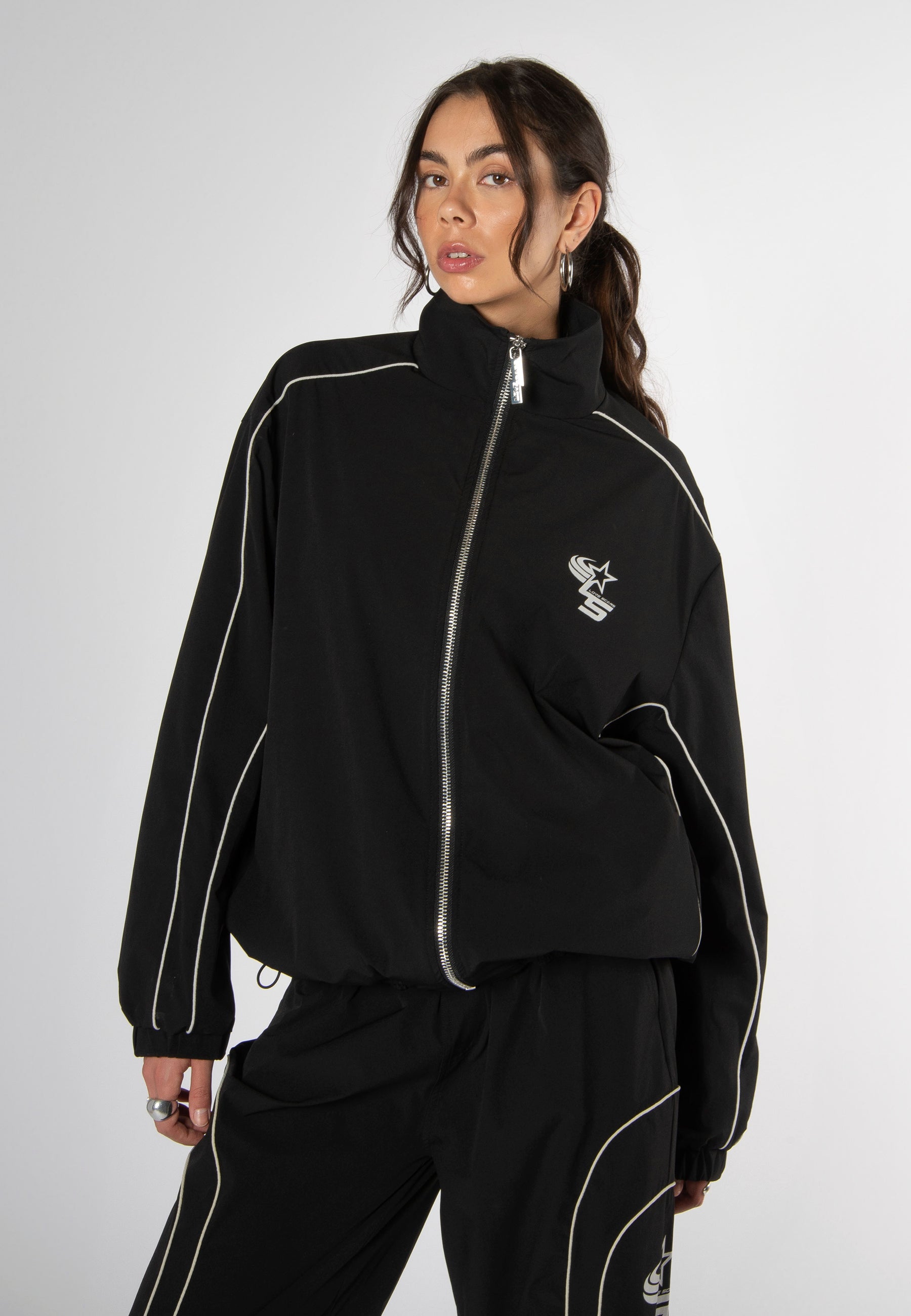 COACH TRACK JACKET BLACK