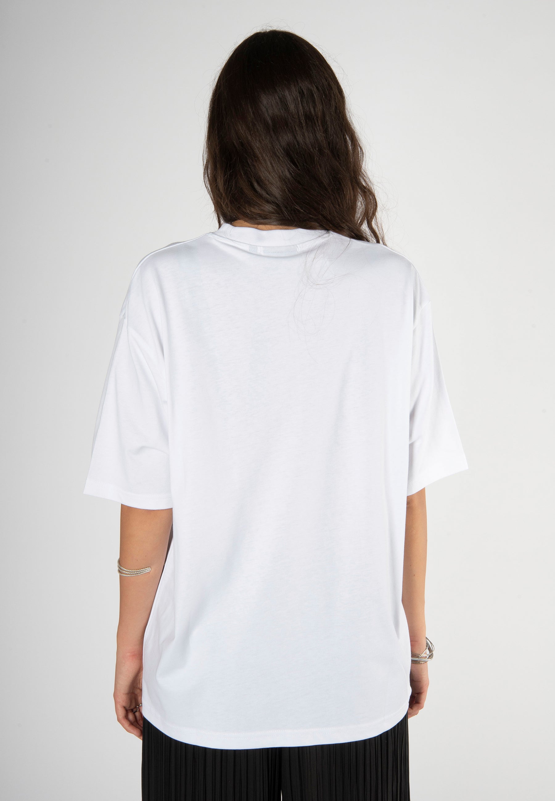 GLITTER LOGO TEE WHITE