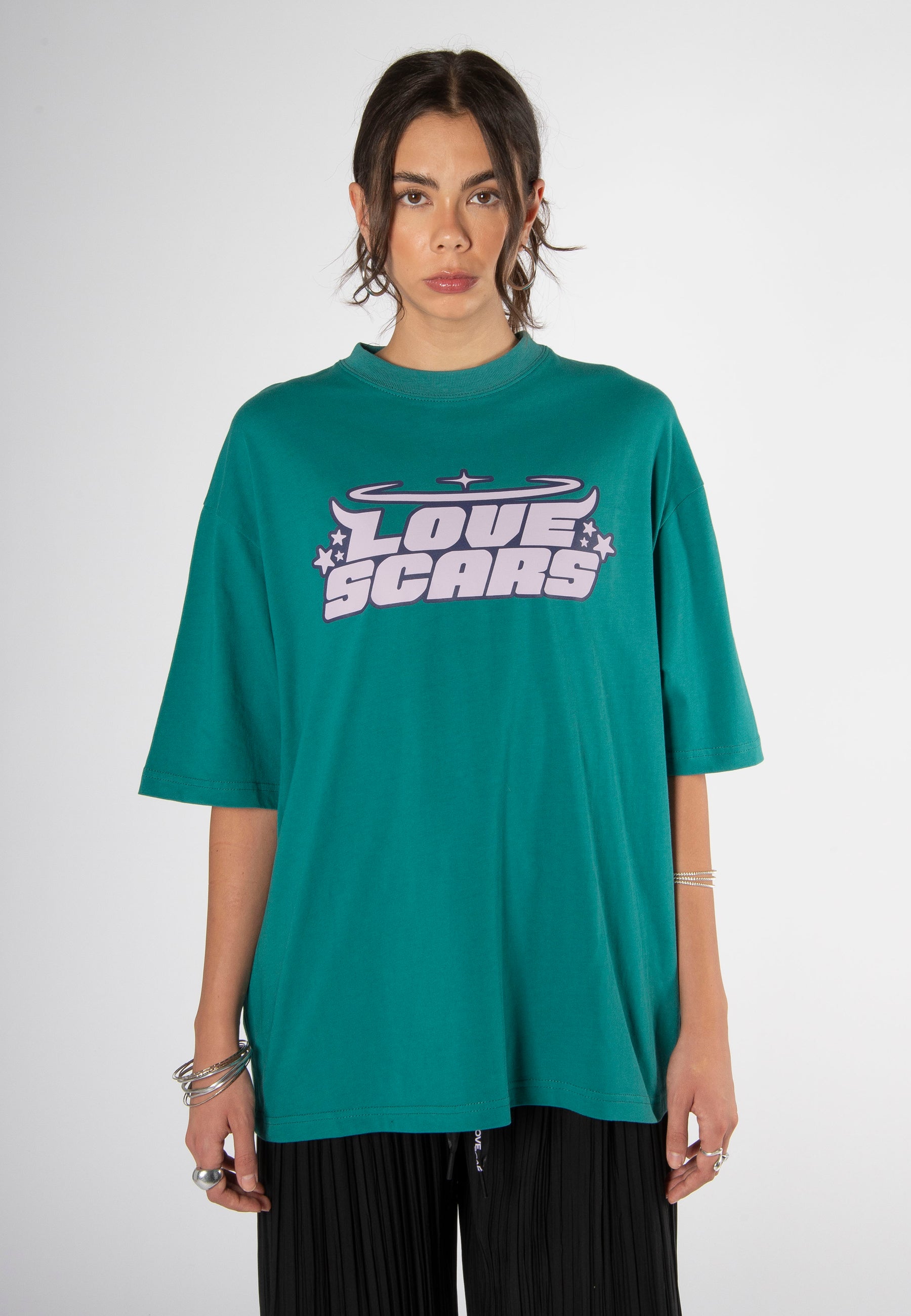 ANGEL LOGO TEE ELECTRIC GREEN