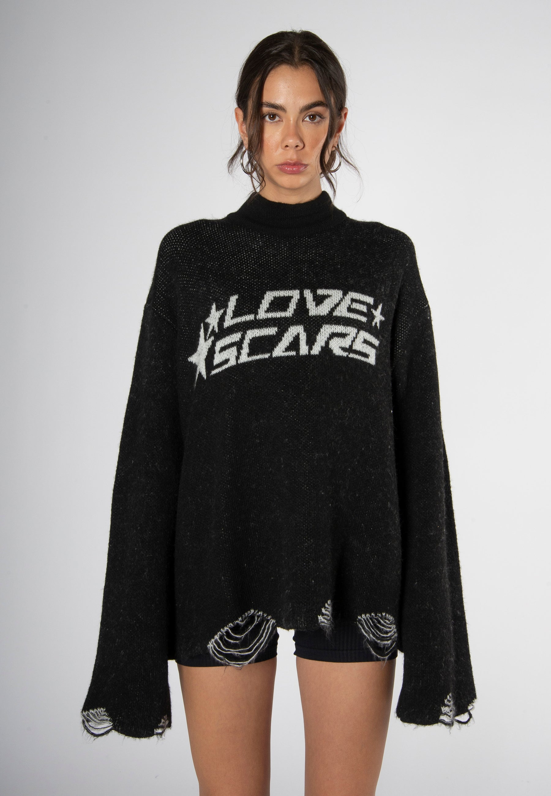 KNIT PULLOVER BLACK