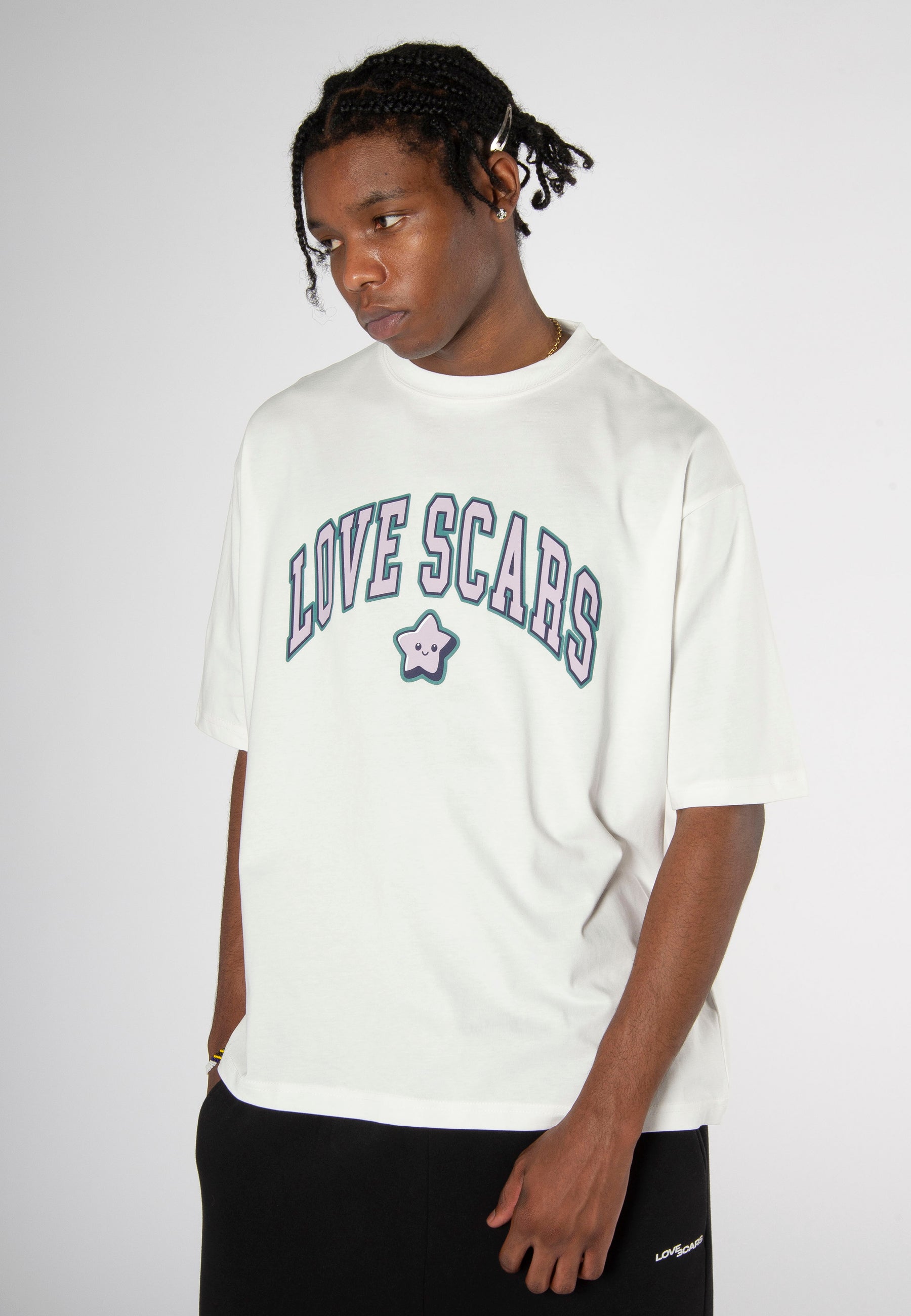 COLLEGE STAR TEE OFFWHITE