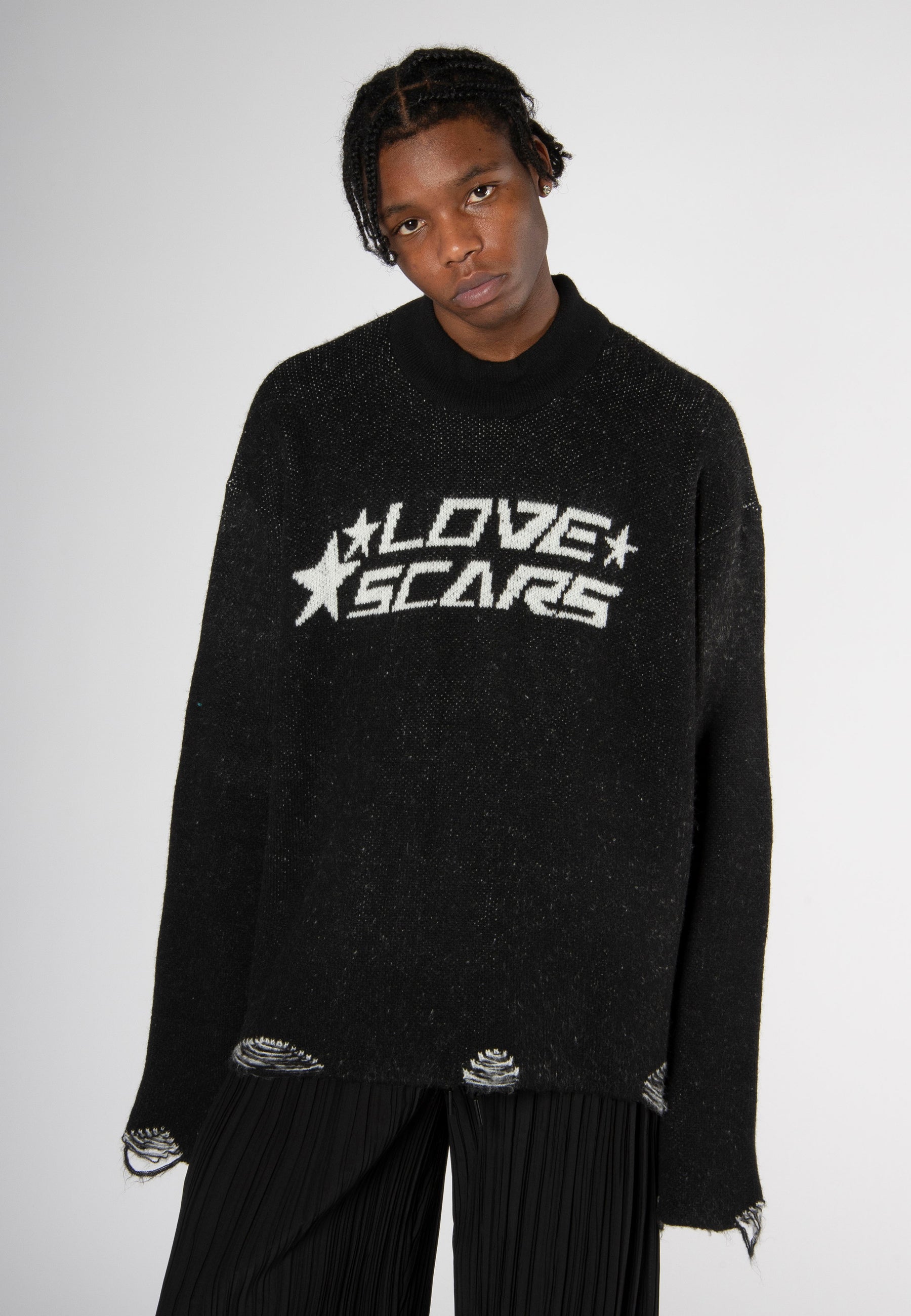 KNIT PULLOVER BLACK