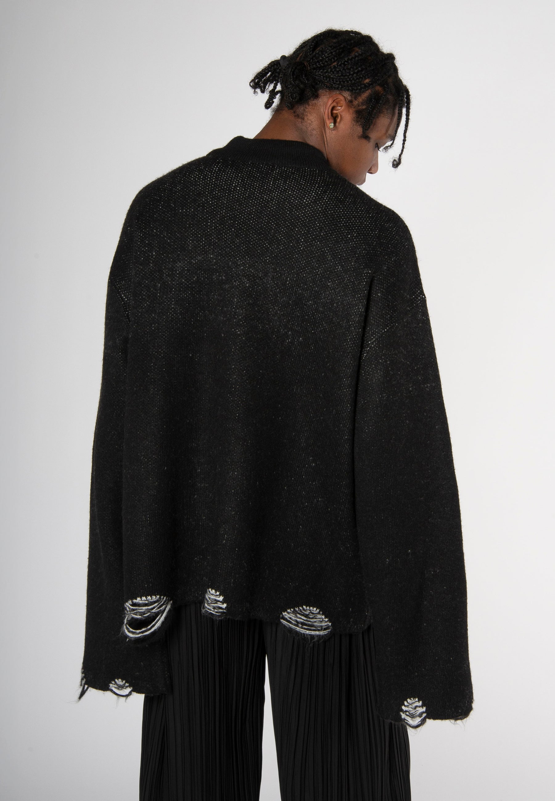 KNIT PULLOVER BLACK