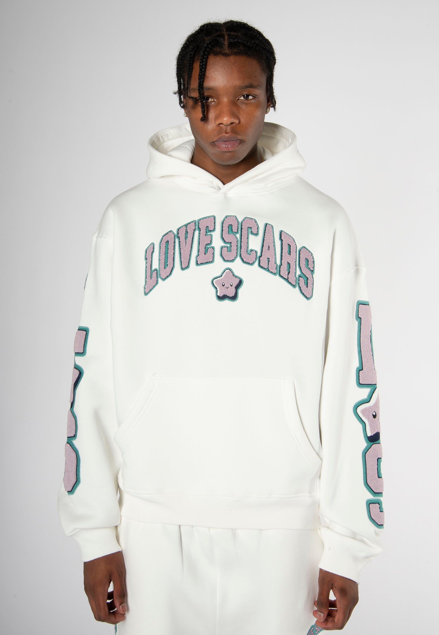 COLLEGE STAR HOODIE OFFWHITE