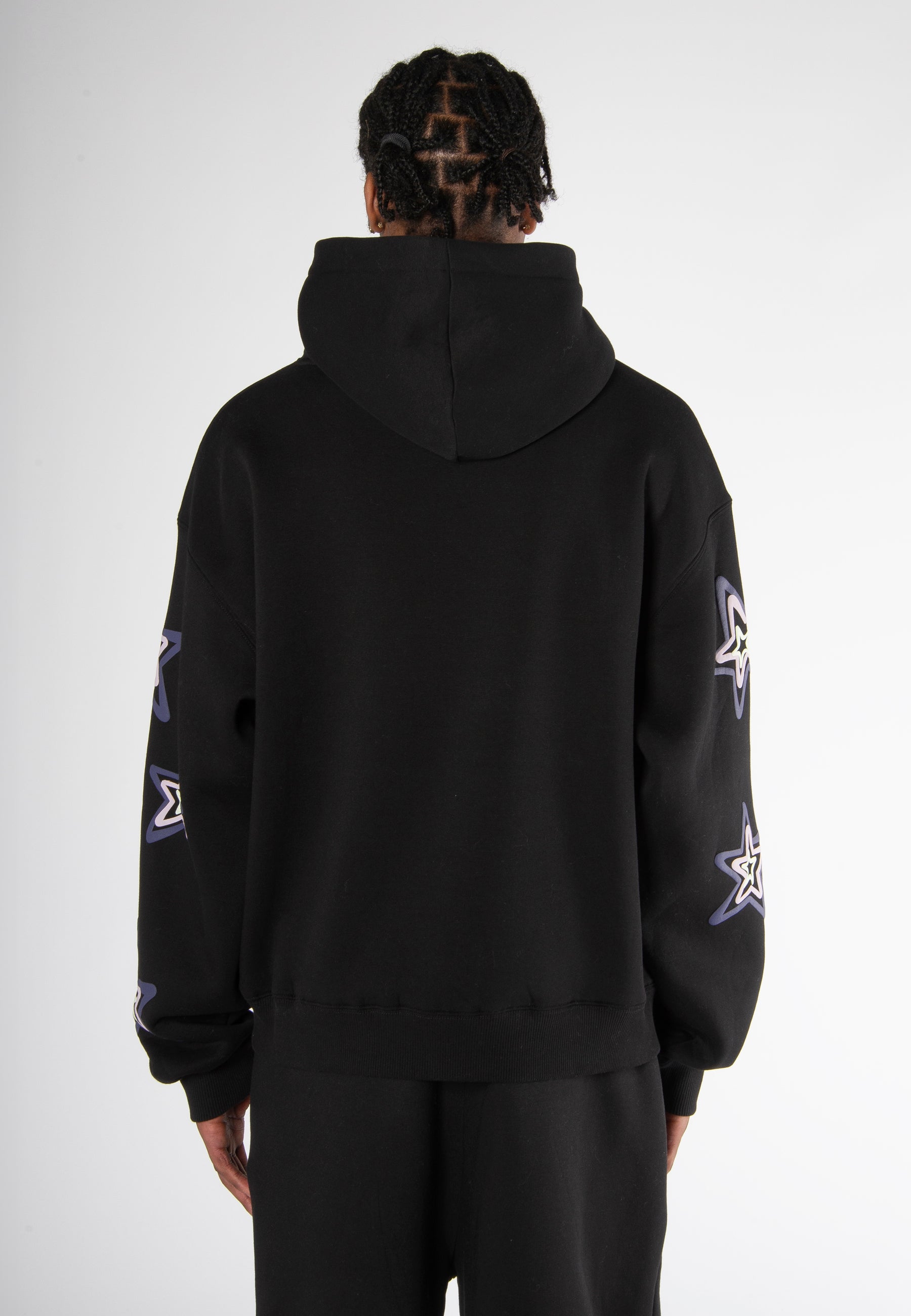 SKETCHED STAR HOODIE BLACK