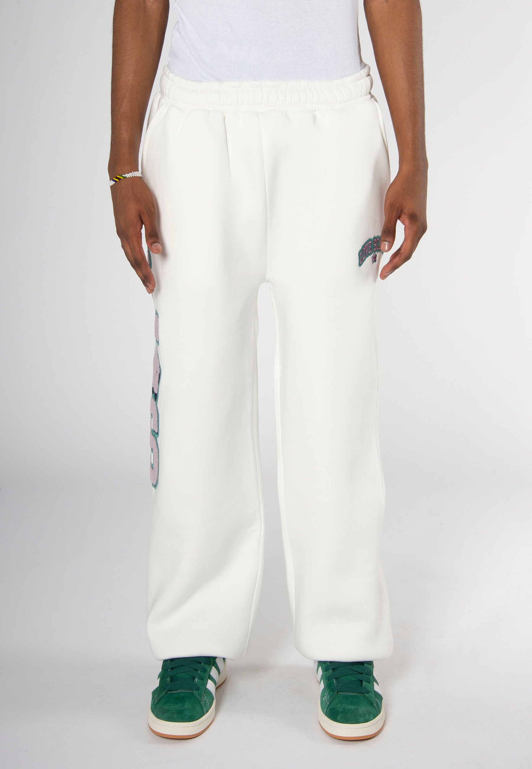 COLLEGE STAR SWEATPANTS OFFWHITE