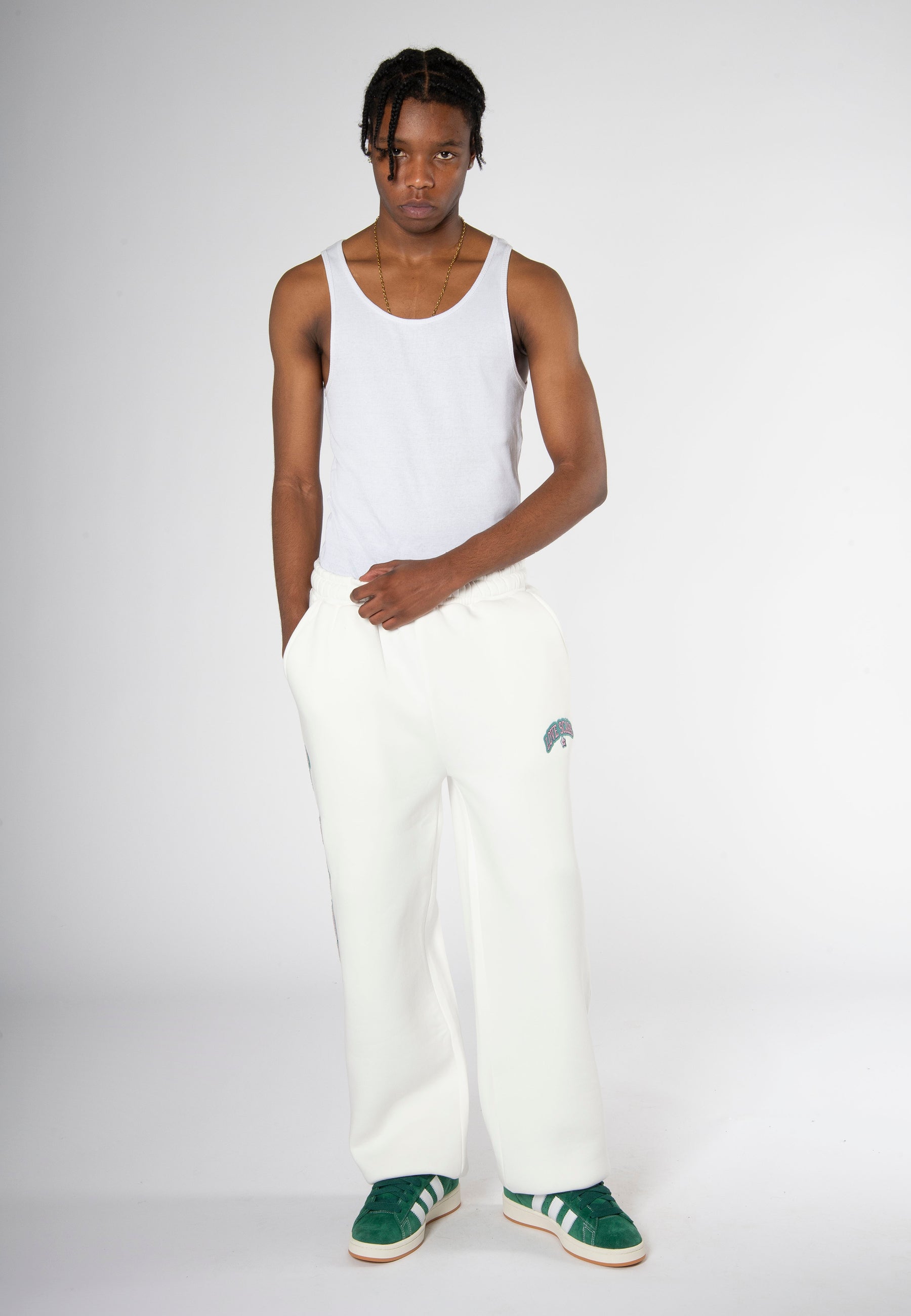 COLLEGE STAR SWEATPANTS OFFWHITE