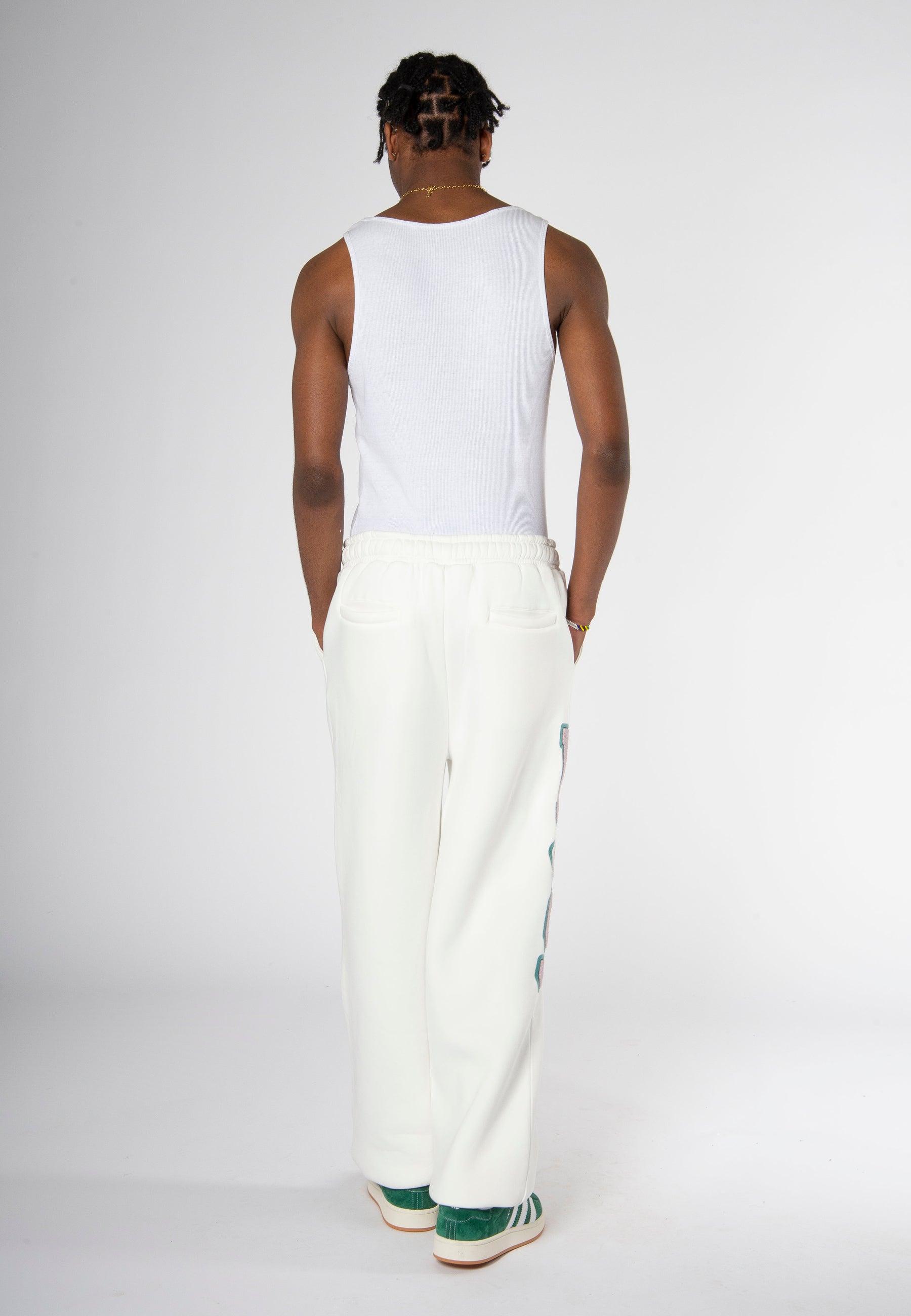 COLLEGE STAR SWEATPANTS OFFWHITE