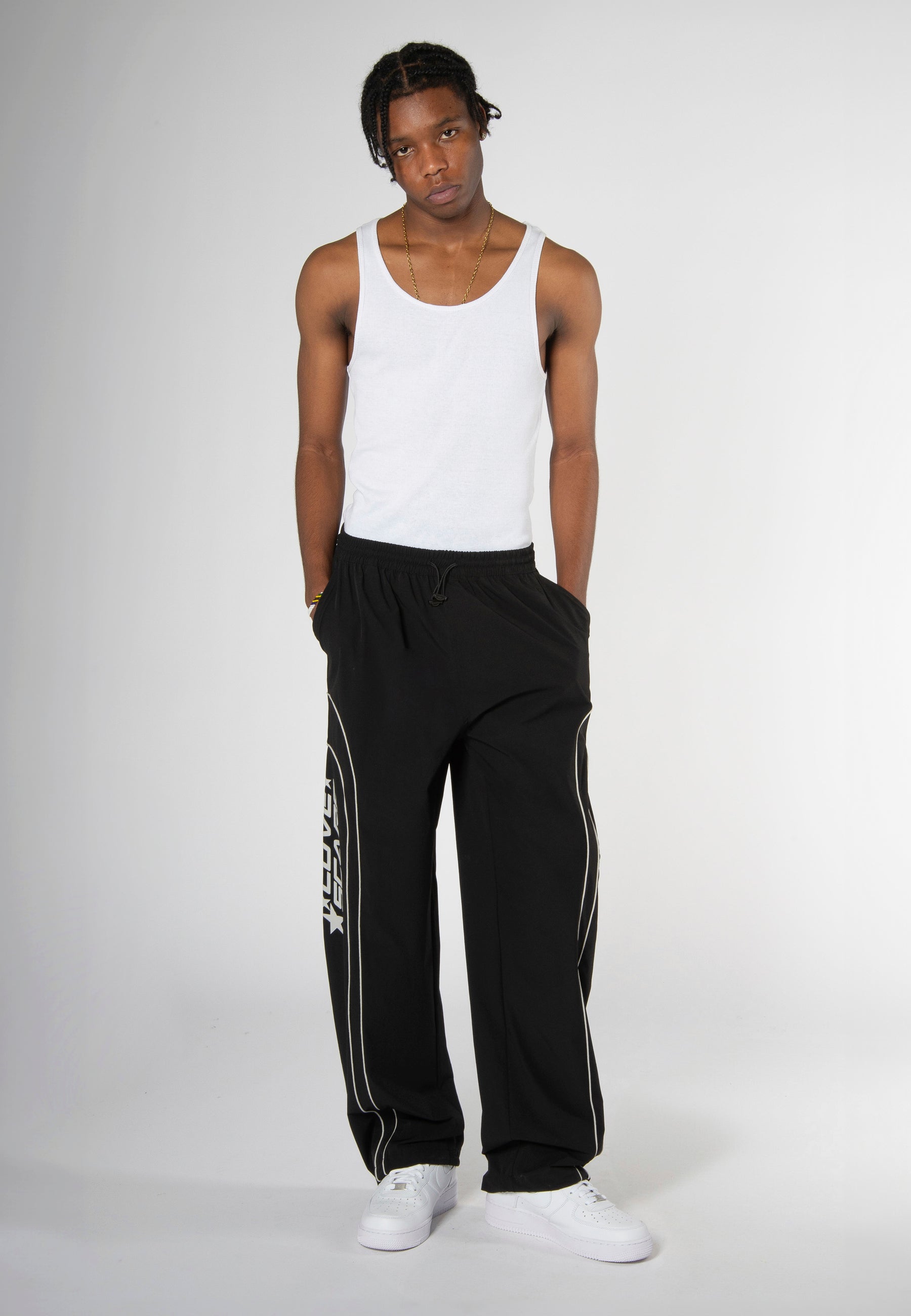 COACH TRACK PANTS BLACK