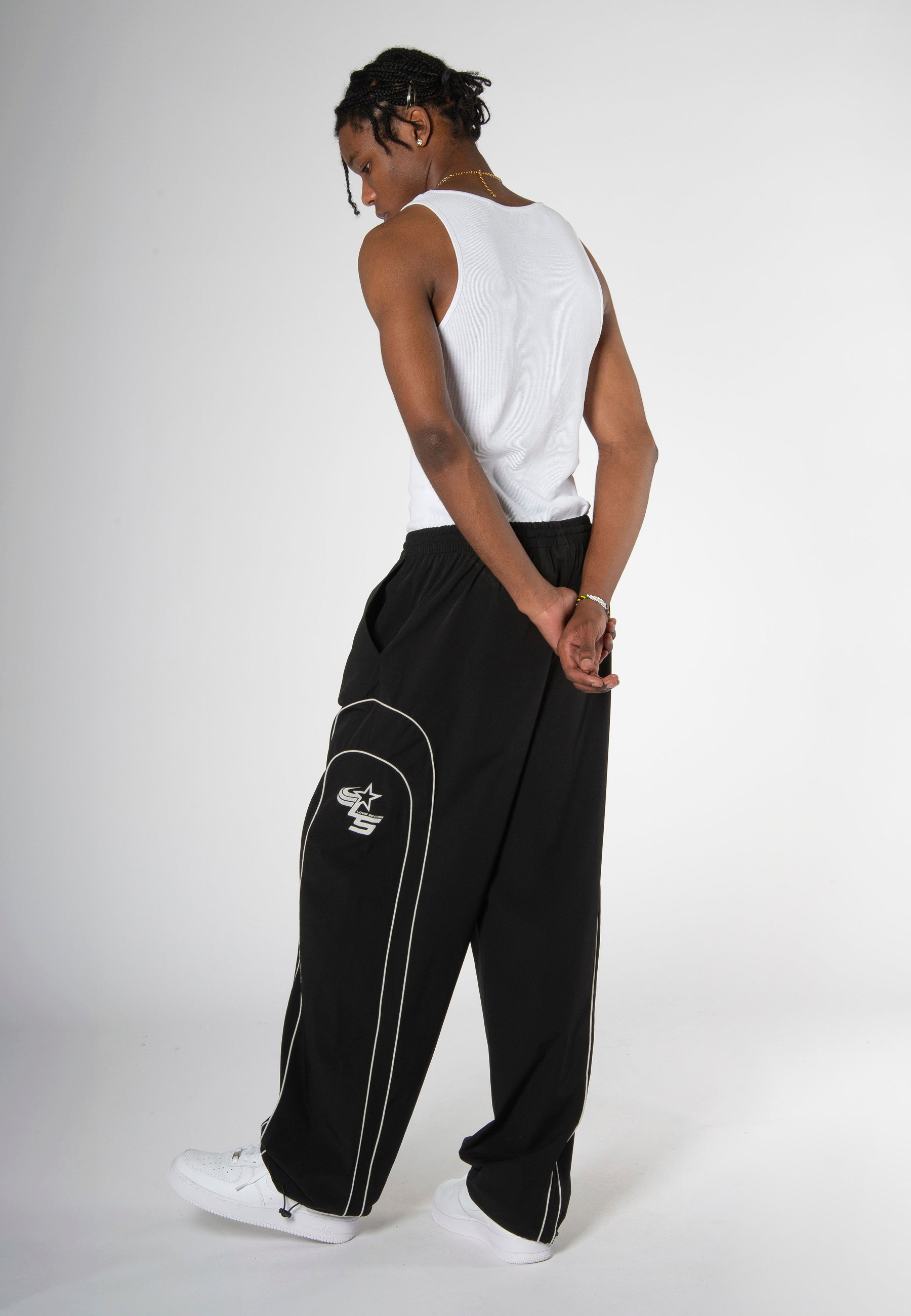 COACH TRACK PANTS BLACK