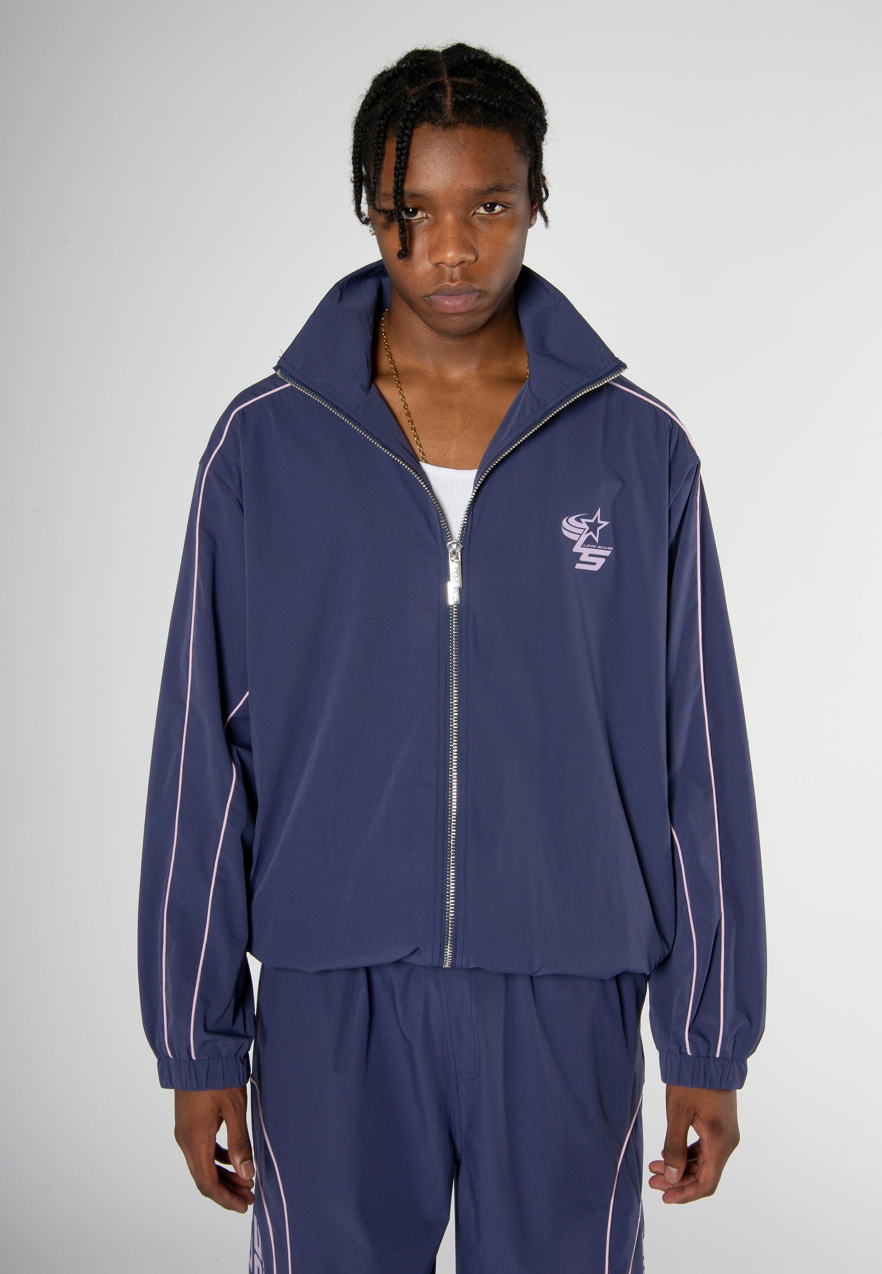 COACH TRACK JACKET PURPLE