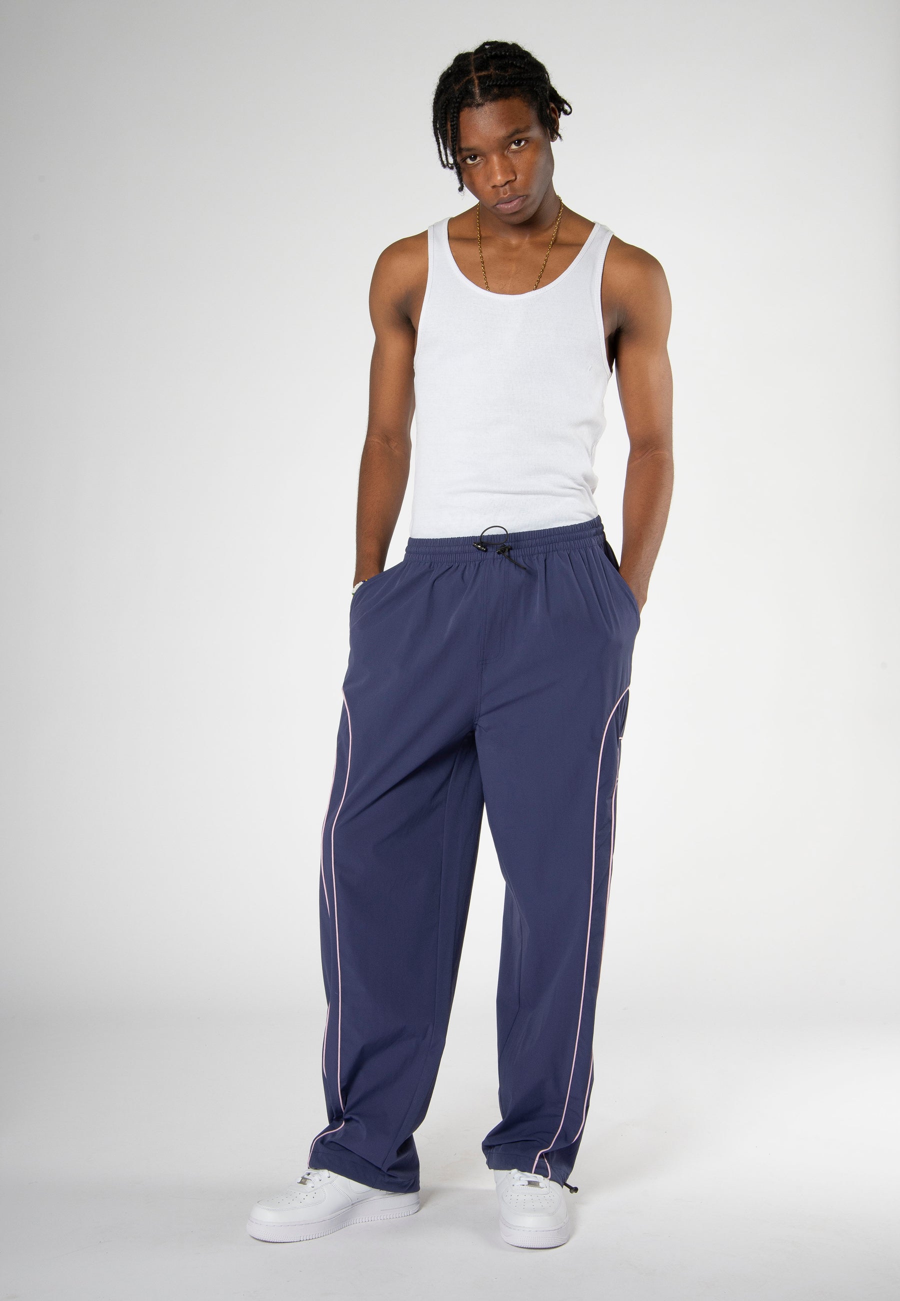 COACH TRACK PANTS PURPLE