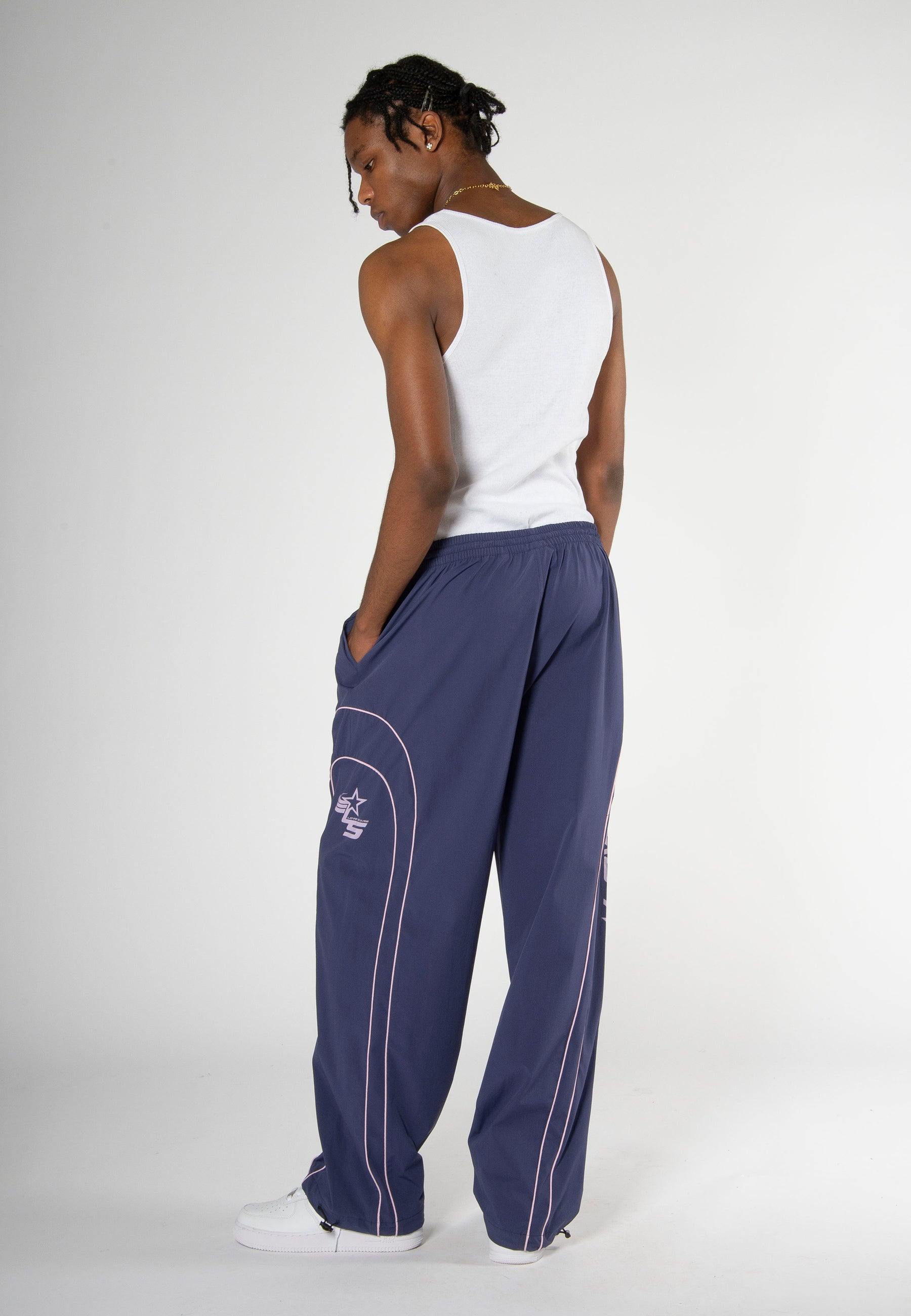 COACH TRACK PANTS PURPLE