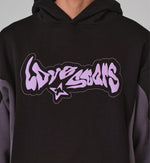 Lade das Bild in den Galerie-Viewer, COSMIC PIPING HOODIE BLACK&amp;ANTHRACITE
