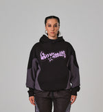 Lade das Bild in den Galerie-Viewer, COSMIC PIPING HOODIE BLACK&amp;ANTHRACITE

