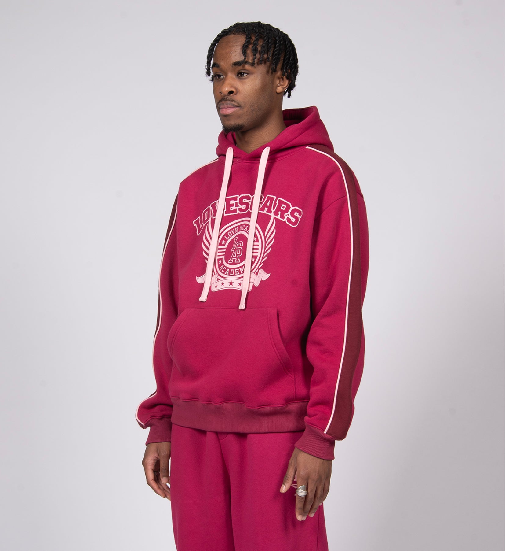 ACADEMY HOODIE DARK RED