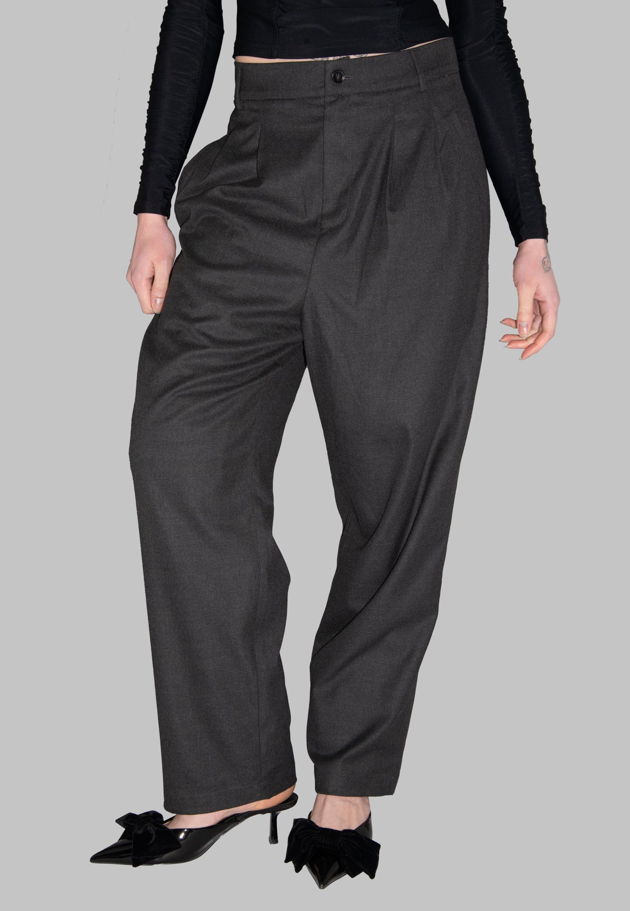 OVERSIZE PANTS DARK GREY