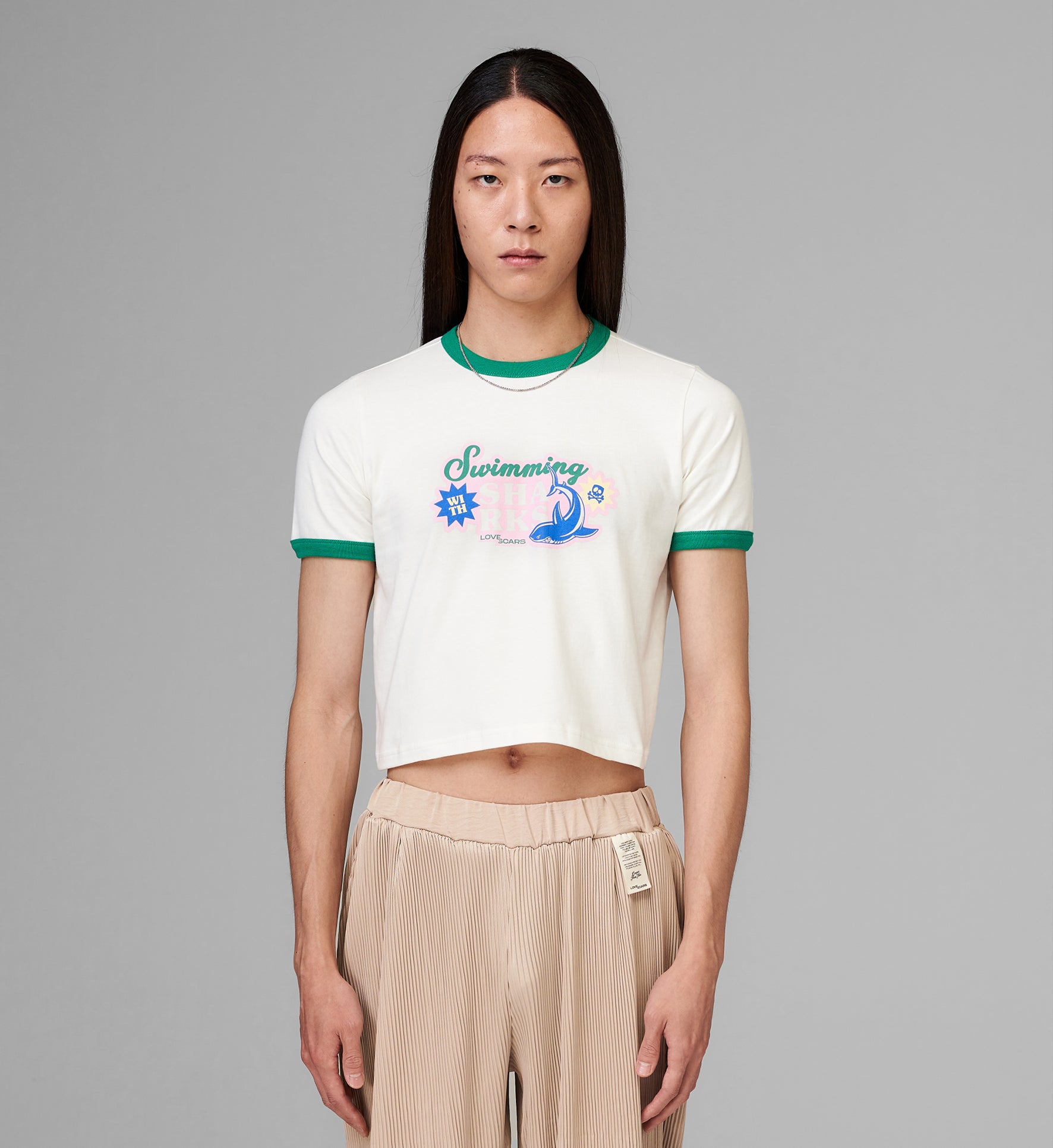 BABY TEE CREME GREEN