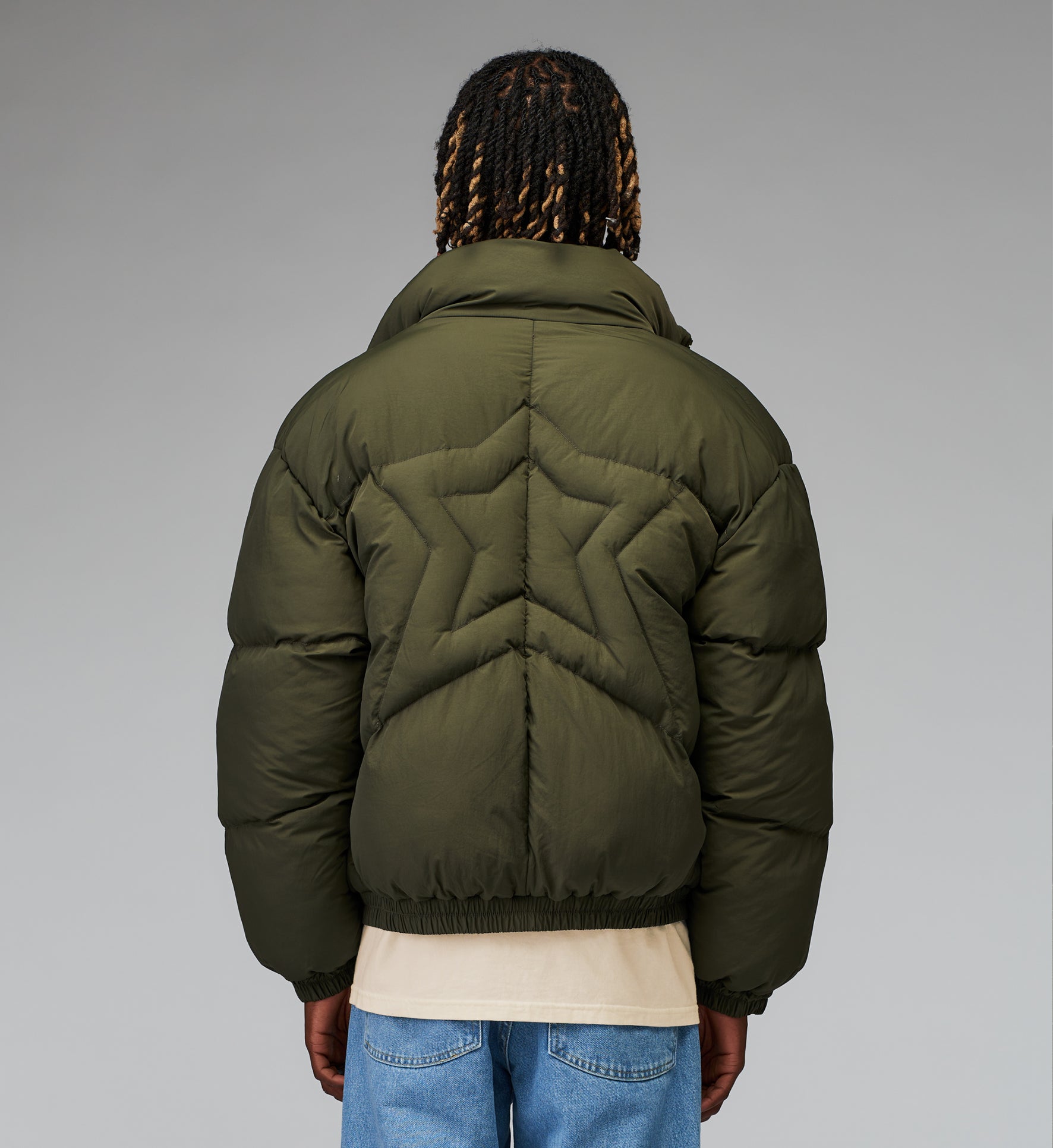 STAR PUFFER JACKET KHAKI