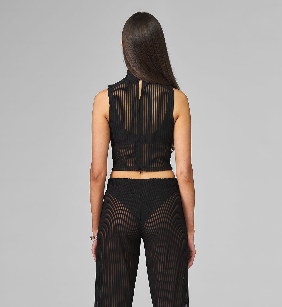 TRANSPARENT TOP COLLAR BLACK