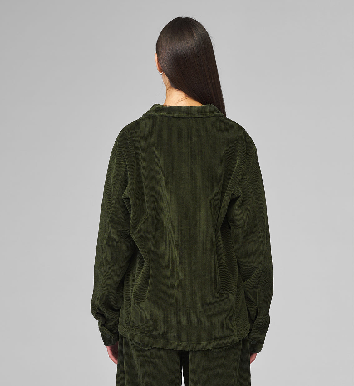 CORD JACKET DARK GREEN