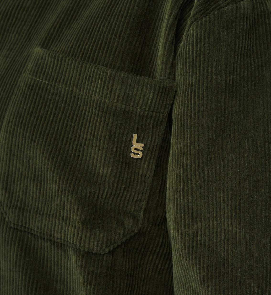 CORD JACKET DARK GREEN